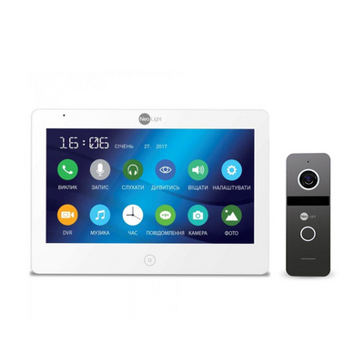 WI FI комплект видеодомофона Neolight MEZZO HD WF / Solo FHD Graphite ses0389 фото