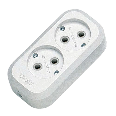Makel MGP101 Колодка 2 гнезда без заземления 28868 фото