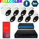 Комплект видеонаблюдения на 8 купольных 5 Мп FULL COLOR IP-камер SEVEN IP-7215W8FC-5MP IP-7215W8FC-5MP фото 1