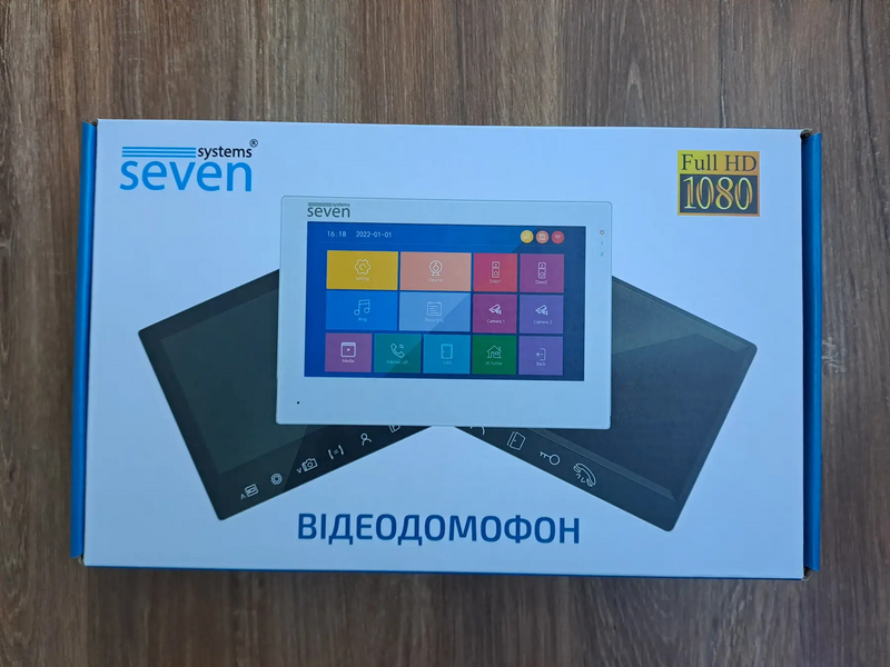 IP-відеодомофон SEVEN DP-7577 FHDW black (+ карта пам'яті на 32 Гб) ACC02106840 фото