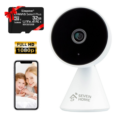 Комплект Wi-Fi видеонаблюдения на 1 камеру SEVEN С-7021Kit для дома, офиса, магазина en С7021Kit фото