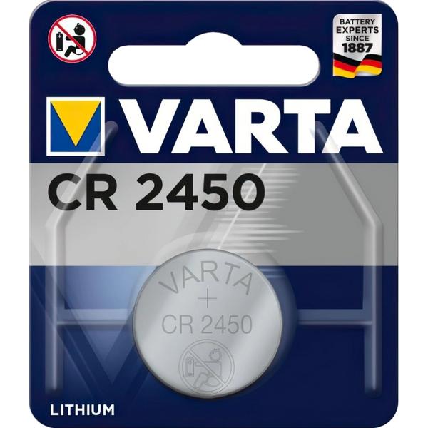 VARTA CR 2450 BLI 1 LITHIUM Батарейка 27494 фото