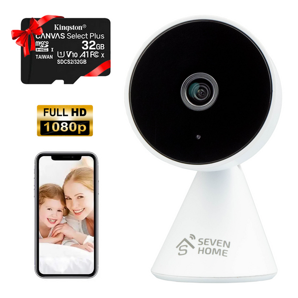 Комплект Wi-Fi відеоспостереження на 1 камеру SEVEN С-7021Kit для дому, офісу, магазину en С7021Kit фото