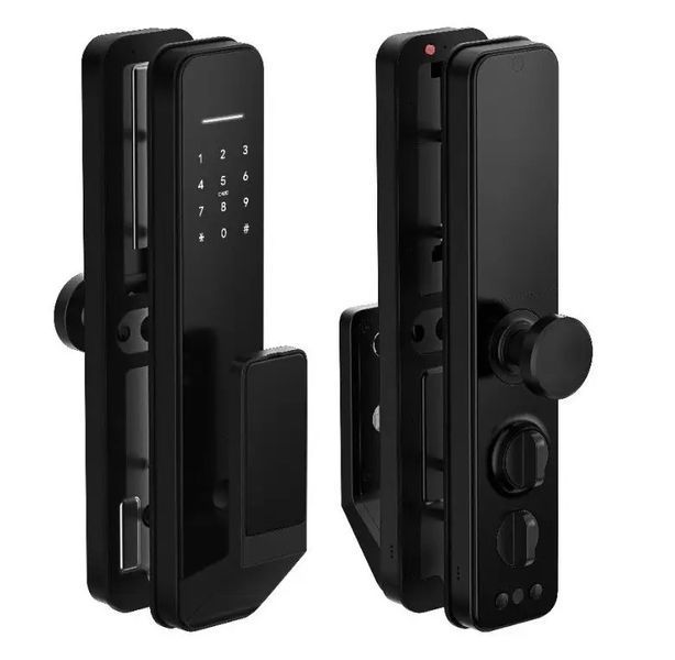 Умный дверной биометрический замок SEVEN LOCK SL-7769BFF black (врезная часть 6068) 2126342503 фото