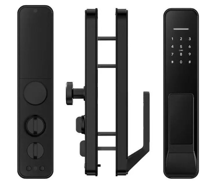 Умный дверной биометрический замок SEVEN LOCK SL-7769BFF black (врезная часть 6068) 2126342503 фото