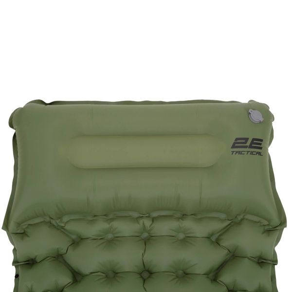 Надувной каремат с сист. накачка зеленый 2E Tactical 33106 фото