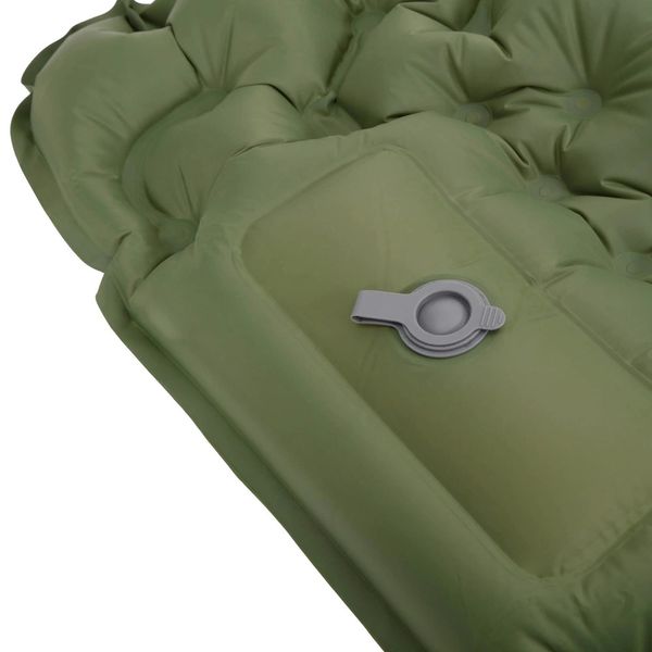 Надувной каремат с сист. накачка зеленый 2E Tactical 33106 фото
