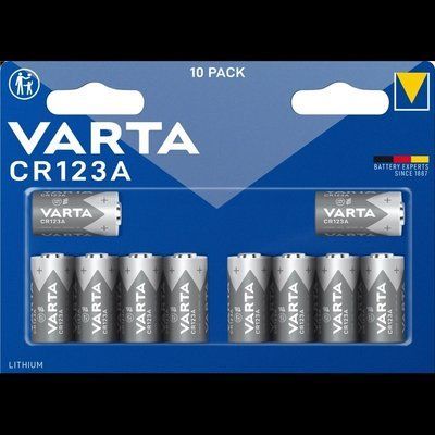 VARTA CR 123A BLI 10 LITHIUM Батарейка 10 шт 29723 фото