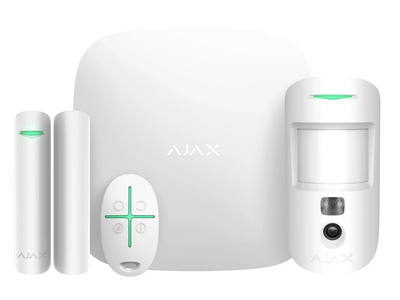 Ajax StarterKit Cam (8EU) UA white комплект охоронної сигналізації 25312 фото
