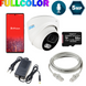 Комплект видеонаблюдения на 1 купольную 5 Мп FULL COLOR IP-камеру SEVEN KS-7211OWFC-5MP KS-7211OWFC5MP фото 1