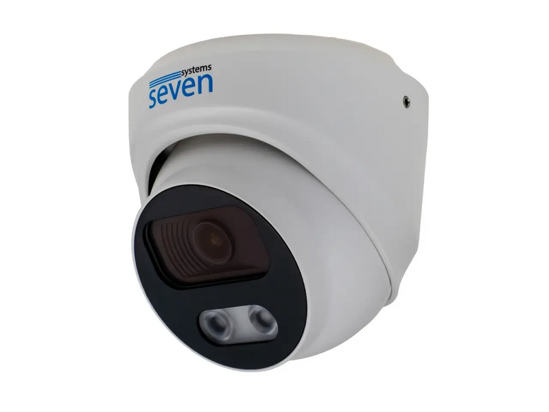 Комплект видеонаблюдения на 1 купольную 5 Мп FULL COLOR IP-камеру SEVEN KS-7211OWFC-5MP KS-7211OWFC5MP фото