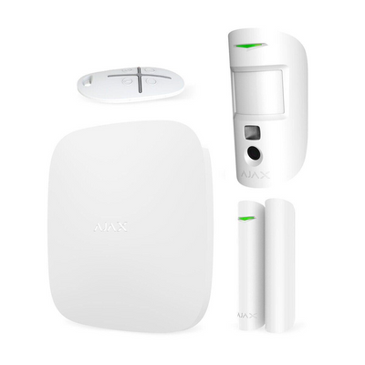Ajax StarterKit Cam Plus (8EU) UA white комплект охоронної сигналізації з LTE 25313 фото