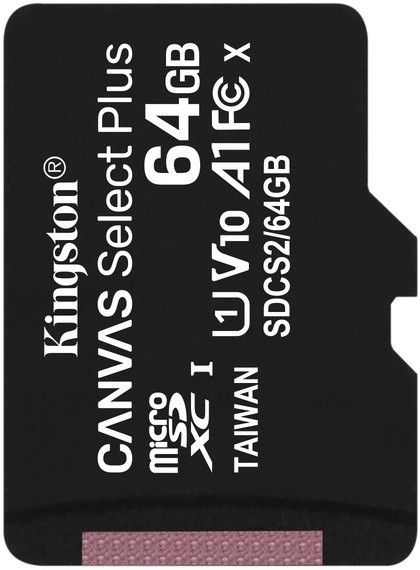 Карта пам'яті для домофону microSDXC Kingston Canvas Select Plus 64 GB Class 10 А1 UHS-1 SD64C10Kd фото