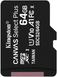 Карта пам'яті для домофону microSDXC Kingston Canvas Select Plus 64 GB Class 10 А1 UHS-1 SD64C10Kd фото 2