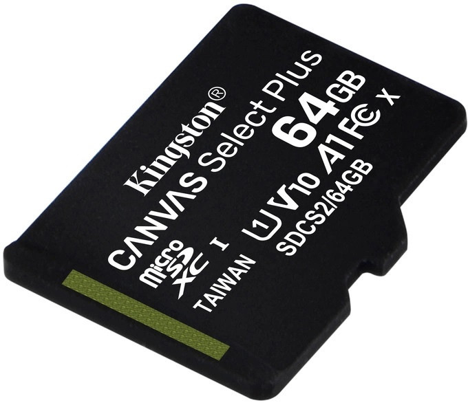 Карта пам'яті для домофону microSDXC Kingston Canvas Select Plus 64 GB Class 10 А1 UHS-1 SD64C10Kd фото